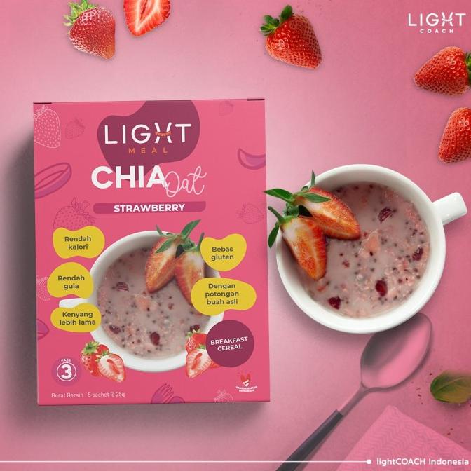 

Chia Oat Strawberry | Sereal Diet Buah | Oatmeal Chia Seed Stroberi