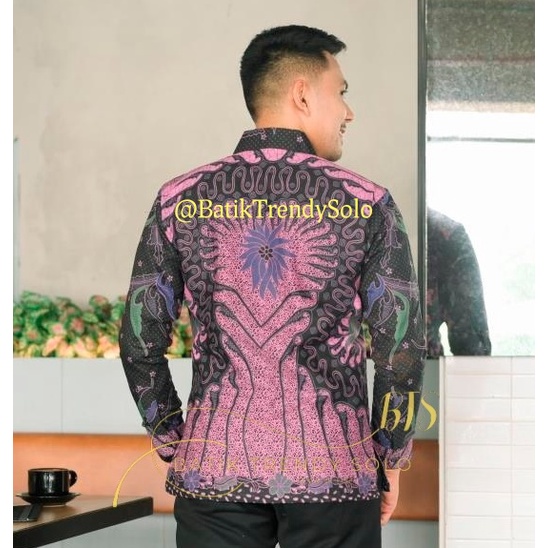 Hem  Kemeja Baju Batik Pria Cowok Laki Laki Slimfit Full Lapis Furing Lengan Panjang Lengan Pendek Original Asli Batik Jumanta Solo Laweyan Size S M L Xl XXL Bahan Katun Premium  979