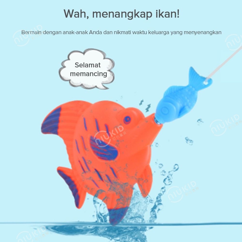NIUKID MAINAN PANCING IKAN MAGNET DAN KOLAM PANCINGAN MAGNET ANAK