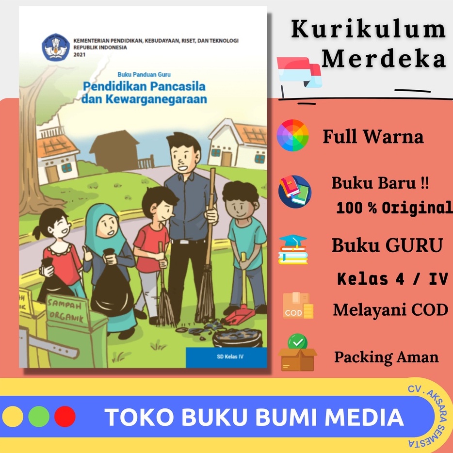 Jual Buku Guru PKN PPKN Kelas Kls 4 IV SD MI Kurikulum Revisi Baru ...