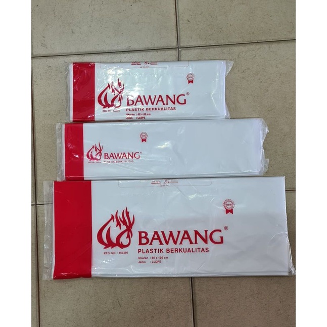 KANTONG PE BAWANG VARIAN ukuran dari 40, 50 &amp; 60