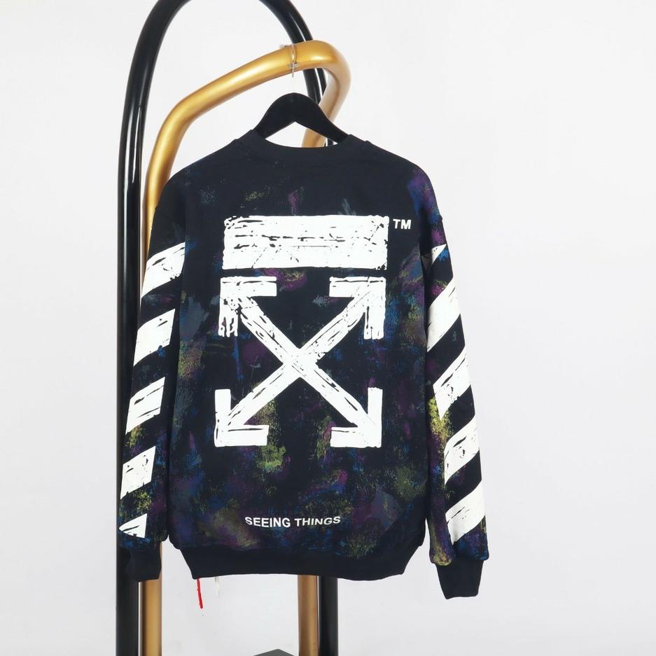 Special Price.. SWEATER CREWNECK OFFWHITE GRADIENT - OFFWHITE CREWNECK -SWEATER OFF-WHITE