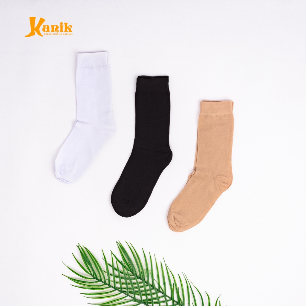 Kaos Kaki Wanita Muslimah Original Telapak Hitam/Warna Anti Kotor by Kanik SOKA