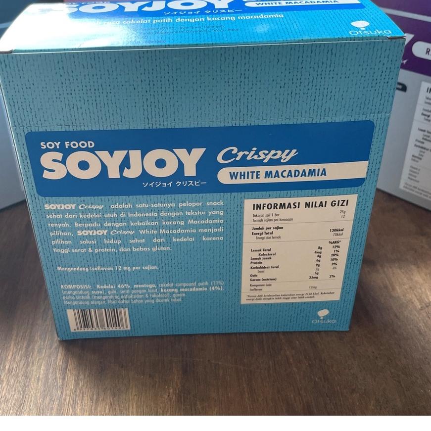 

Terbaik SOY FOOD SOYJOY CRISPY WHITE MACADAMIA 1 Box isi 12 Bar !!