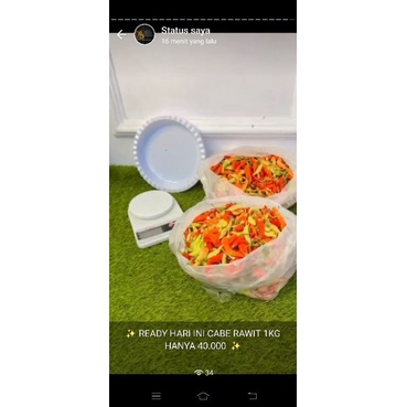

cabe rawit segar 1/2kg 20.000