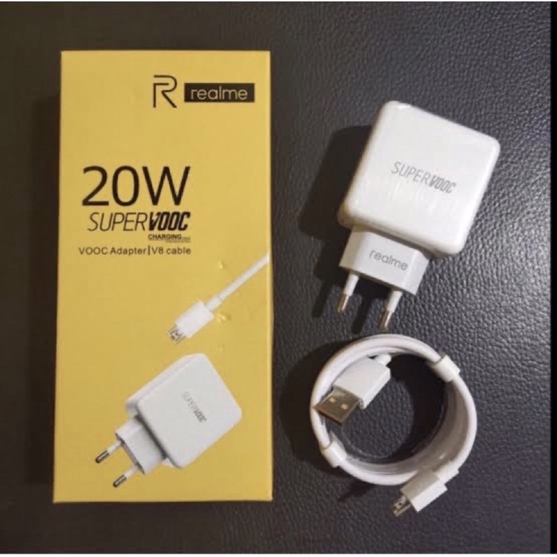 Charger Realme R15 Ori 99 20watt Usb Micro Putih