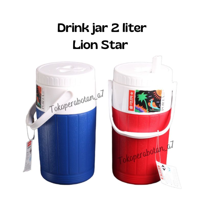Drink jar Porta 2liter Lion star/Termos air lion star/jumbo air lion star (FREE double packing)