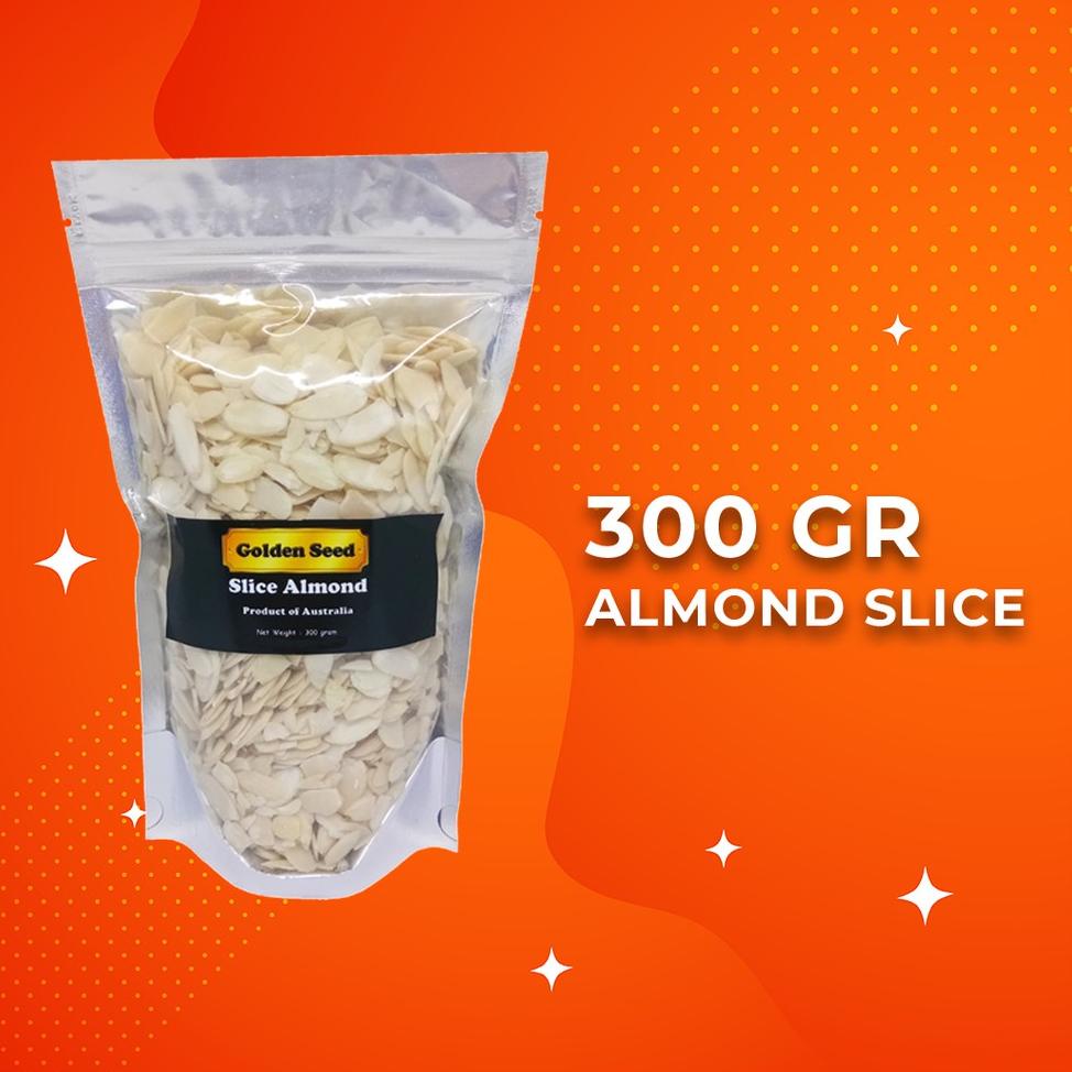 

ㅰ RAW ALMOND SLICE 300 GRAM PREMIUM - ALMOND IRIS MENTAH 300 GR NEW PRODUCT 3699 ❁