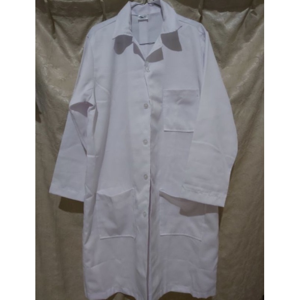 Jas Lab / Jas Praktek / Jas Lab Rumah Sakit / Jas Lab Praktek Lengan Panjang L