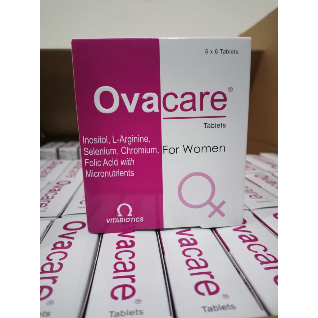 Ovacare box isi 30 tablet suplemen vitamin untuk kesuburan wanita