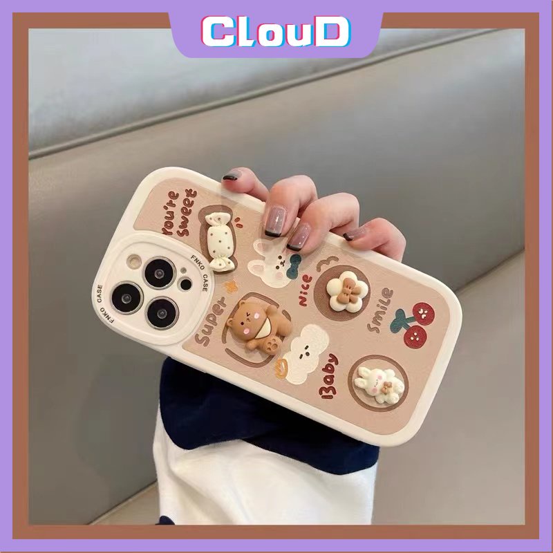 Soft Case Tpu Motif Kartun Beruang 3D Untuk Redmi Note 8 9 Note11 10 11s 11Pro 10A 9A 9T 9C NFC 10 10C 9 Note 9Pro 10s Note9s