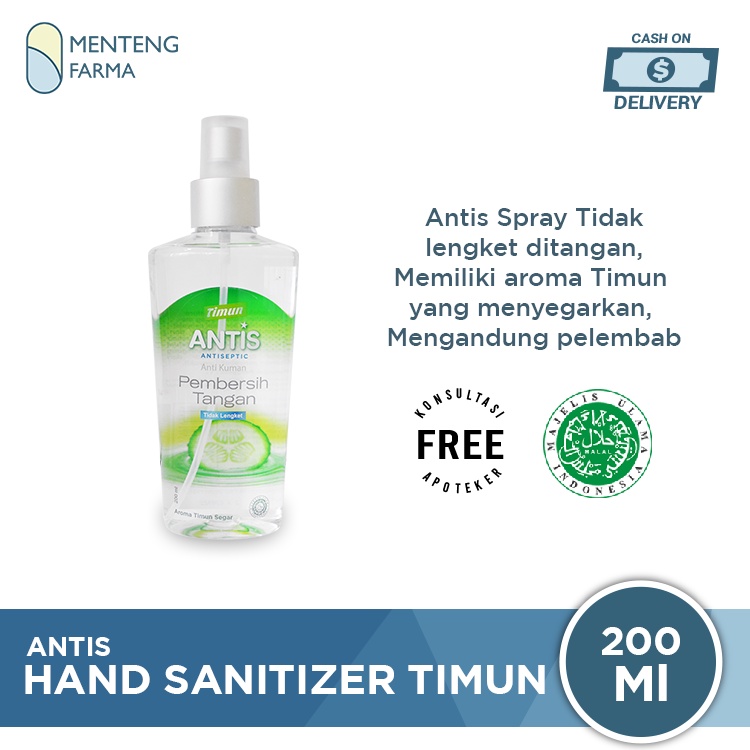 Antis Hand Sanitizer Spray Timun 200 mL