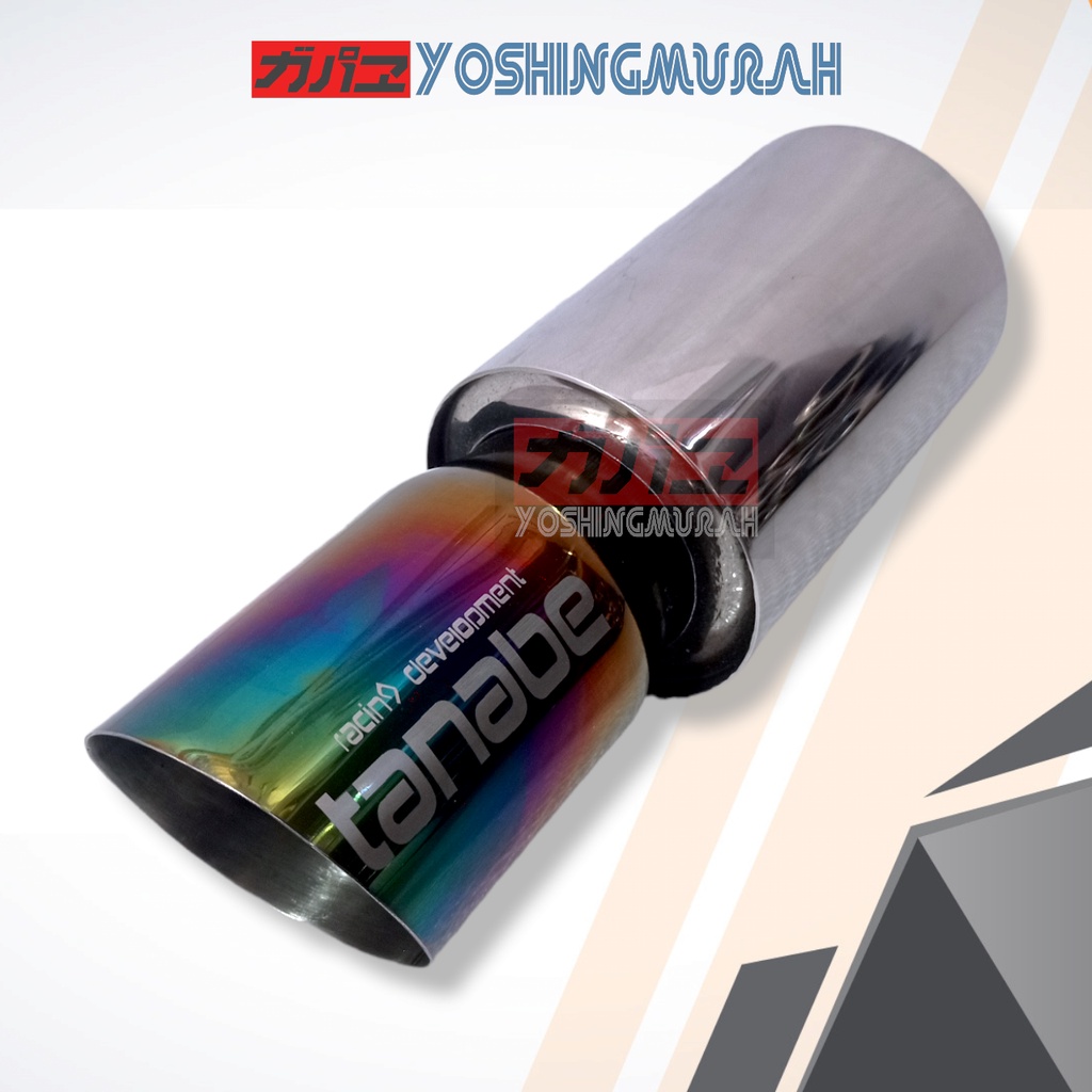 Knalpot Racing Mobil TANABE Full Stainles Pelangi