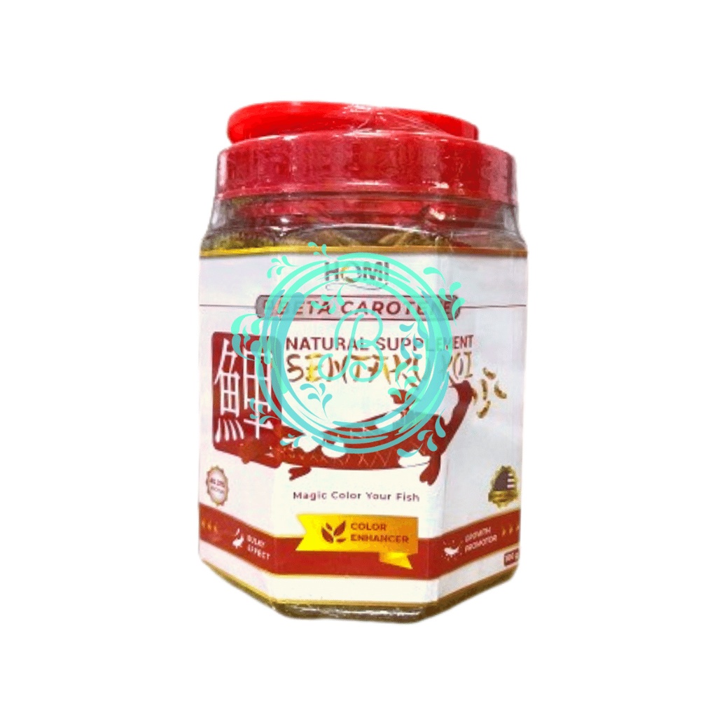 Sentaku Koi Beta Carotene Dry Maggot 100g 100 Gram Ulat Hongkong Kering Pakan Ikan Arwana Louhan Predator