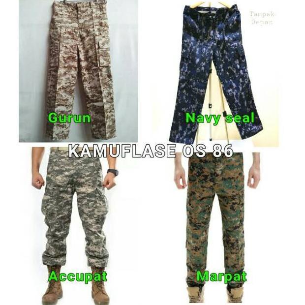 GRATIS ONGKIR CELANA PANJANG ARMY CARGO PDL LORENG GURUN MARPAT ACCUPAT NAVY SEAL GURUN PASIR TELUK 