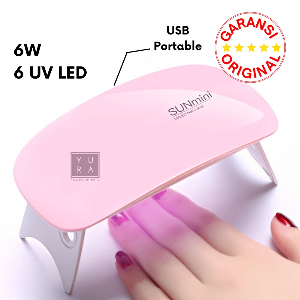 UV LED Nail Art Lampu Pengering Kutek &amp; Gel Polish Sun Mini