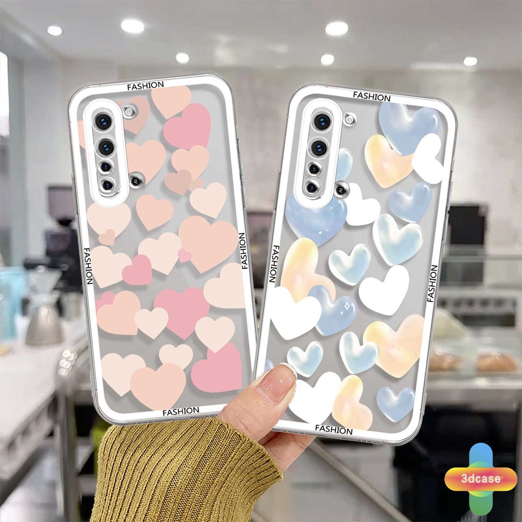 Casing Soft Case Realme C15 C21 C11 2021 C21Y C31 C35 C25 C20 C3 C12 C2 C25S 5S 5 5S 5i C17 7i C1 C25Y C2 C3i 6i C20A Narzo 20 10 10A 20A 30A A7 A5S A15 A16 Y12 Y20 Y15S A03 Couples Love Heart Anti-fall Case