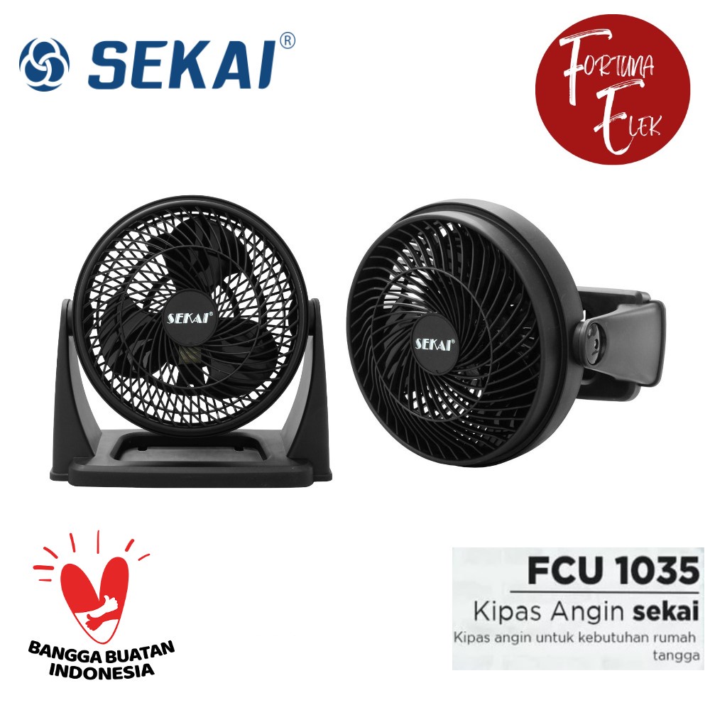 Sekai Desk Fan Sirkulasi / Circulation Fan 10 Inch FCU - 1035 2 In 1