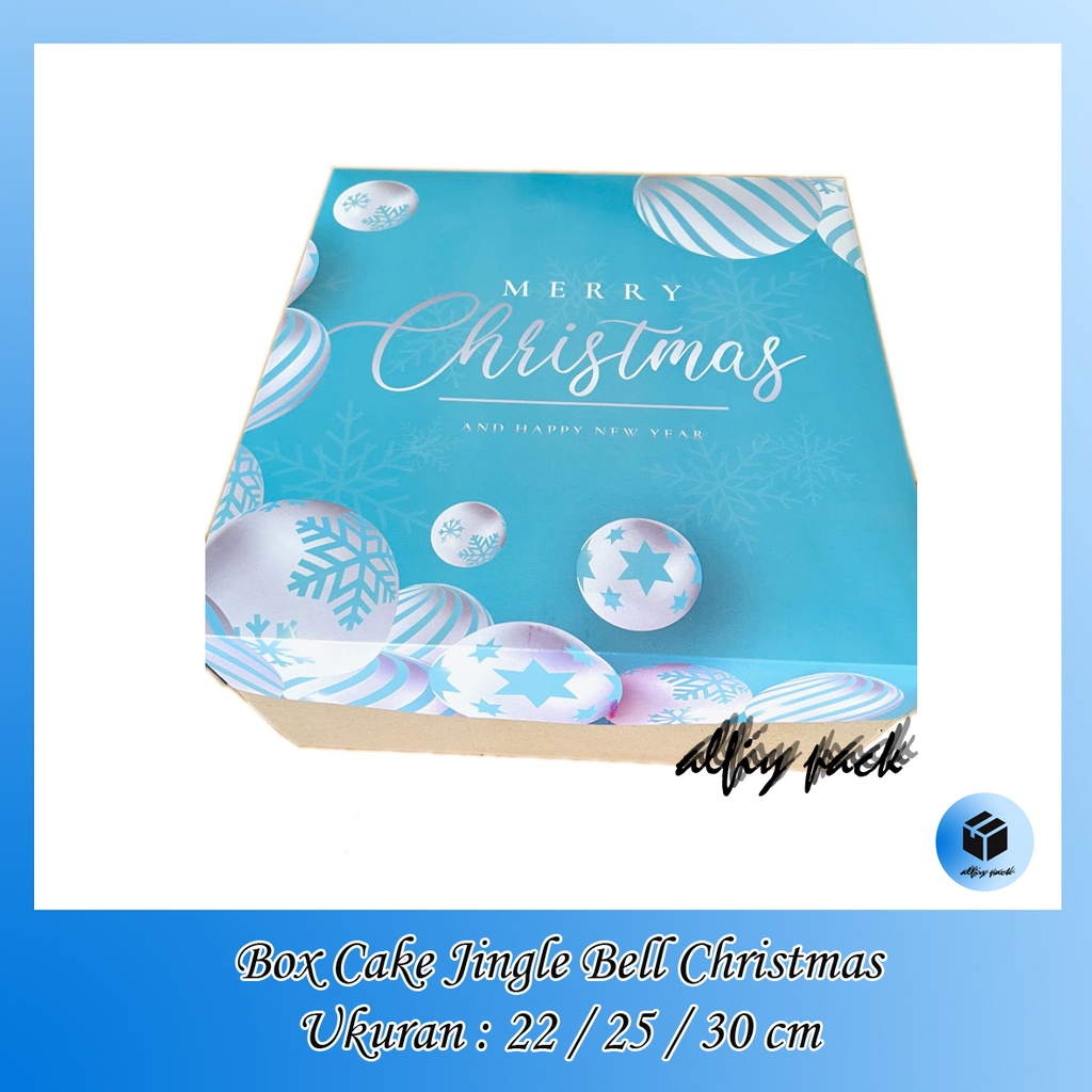 

1pack isi 5pcs BOX CAKE NATAL TEMA JINGLE WALL CHRISTMAS KOTAK MARMER CAKE PUDDING DUS PACKAGING KUE BOLU TEMPAT ROTI LAPIS LEGIT HAMPERS PARCEL XMAS