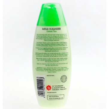 Viva Milk Cleanser Green Tea 100 ml pembersih wajah make up cleansing