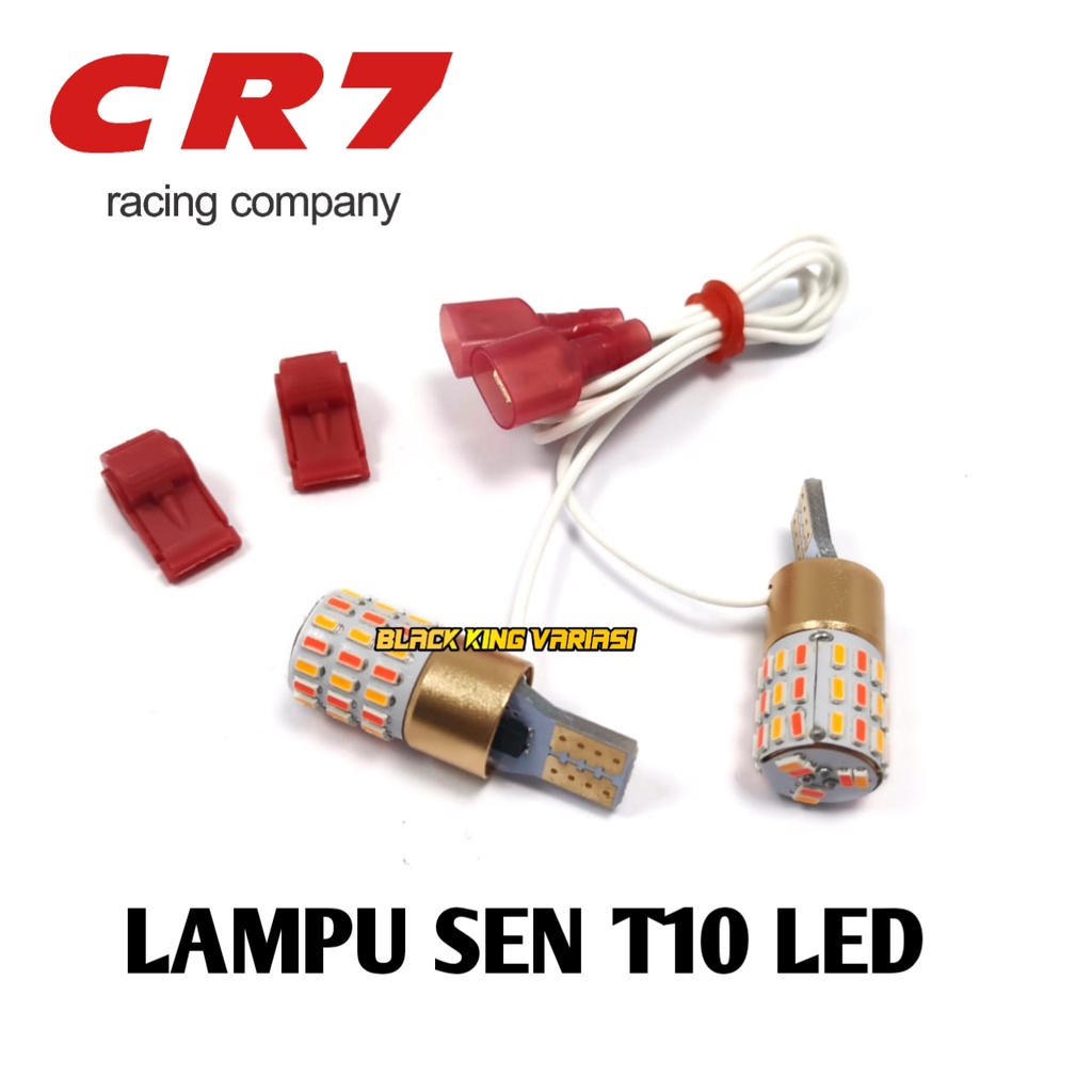 Lampu Led T10 Motor 2 Mode 54 Mata Ac Dc CR7 Lampu Sein Lampu Senja Motor 54 Titik Nmax Aerox Beat Vario Pcx ADV Lampu Sen 54 Mata