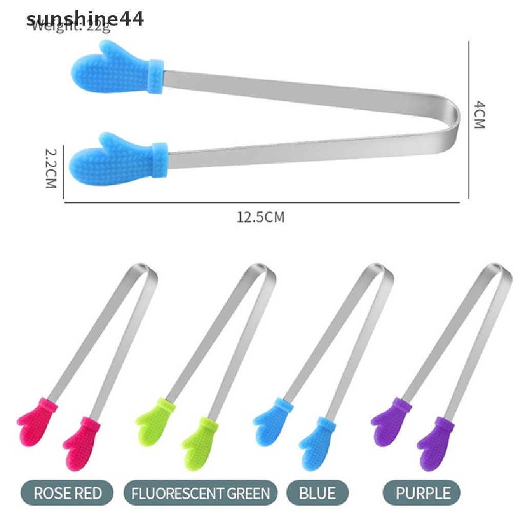 Sunshine Klip Penjepit Makanan Bentuk Sarung Tangan Bahan Stainless Steel Anti slip