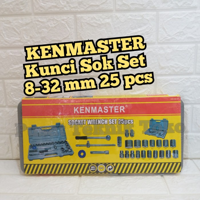 KUNCI SOK SET KENMASTER 8-32 MM 25 PCS / KUNCI SOK KENMASTER 8-32