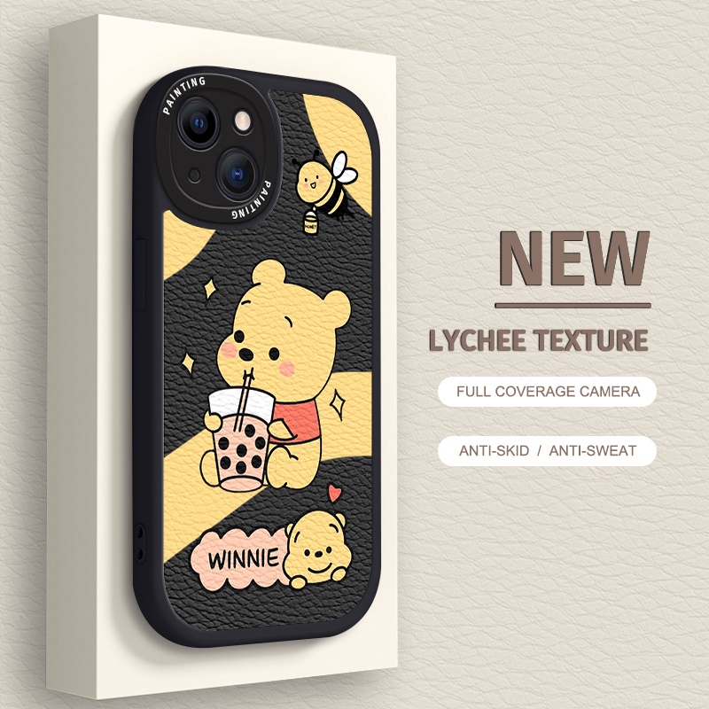 Soft Case Motif Winnie Untuk iPhone 6 / 7 / 8 Plus / X / XR / Xs Max 14 / 13 / 12 / 11 Pro Max