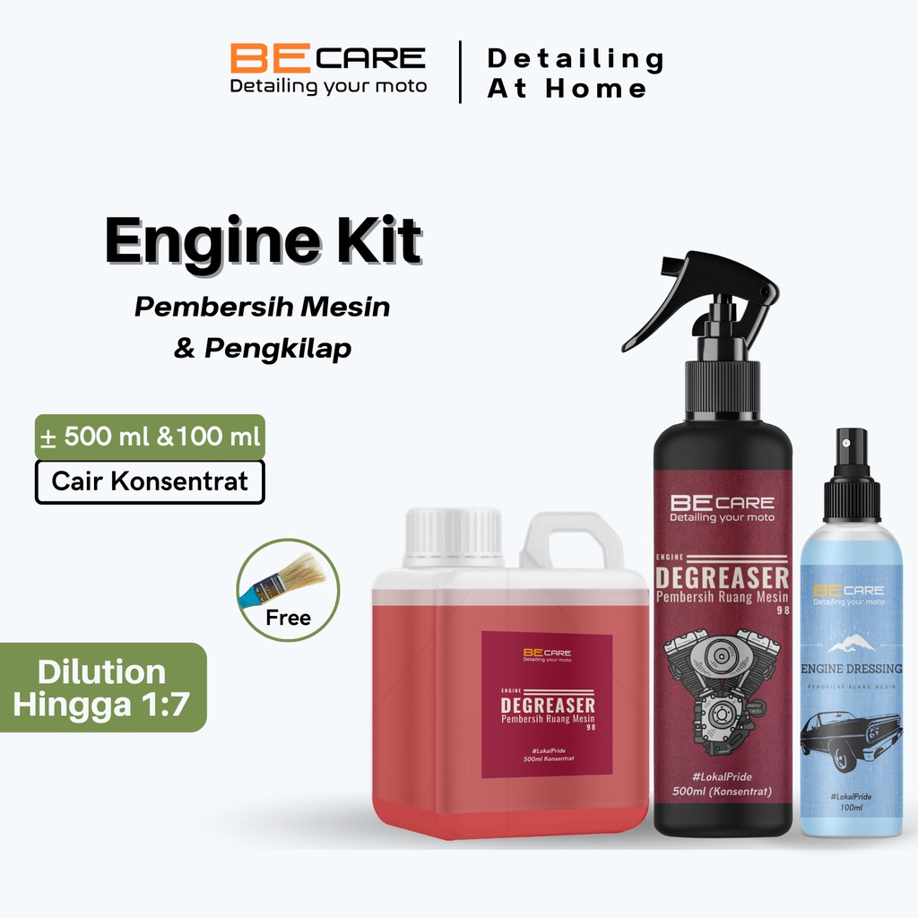 ENGINE KIT - Engine Degreaser Engine Dressing Cairan Pembersih Penghilang Kerak Pengkilap Mesin Motor Mobil