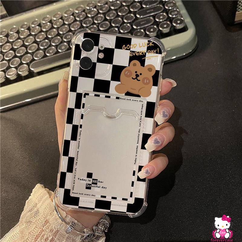 Soft Case Dompet Kartu Motif Kartun Beruang Untuk Redmi Note 9 Note11 Note10 Note9Pro 11Pro 10s Pro Max Redmi 10A 9A 9C NFC 10C 9 Mi 11 Lite