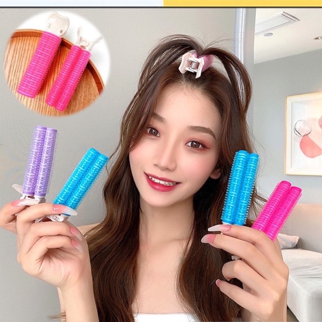 Jepit Rol Poni Rambut // Hair Root Fluffy Clip Velcro Roll Rambut Jepit Rambut Korea