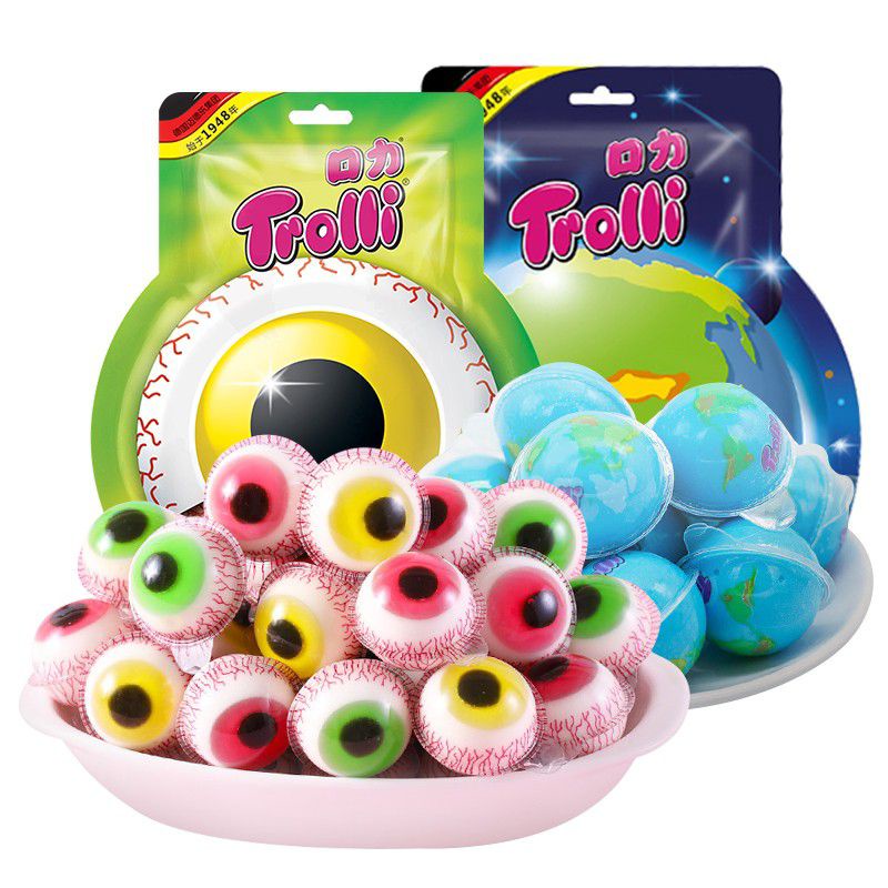 

[[PRODUK TERLARIS]]Gummy Jelly Korea - Trolli Planet Bubble Gum / Permen Trolli Bola Mata||PERMEN HALAL Planet Gummy Jelly / Planet Gummy Permen 1 biji Permen Jelly Viral ini