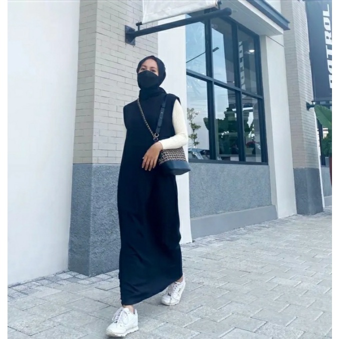 [BISA COD] INNER DRESS SPAN MANGO KNIT PREMIUM
