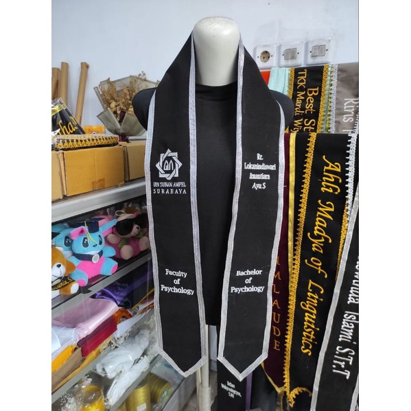 selempang leher / selempang kalung / selempang wisuda / selempang 2 sisi