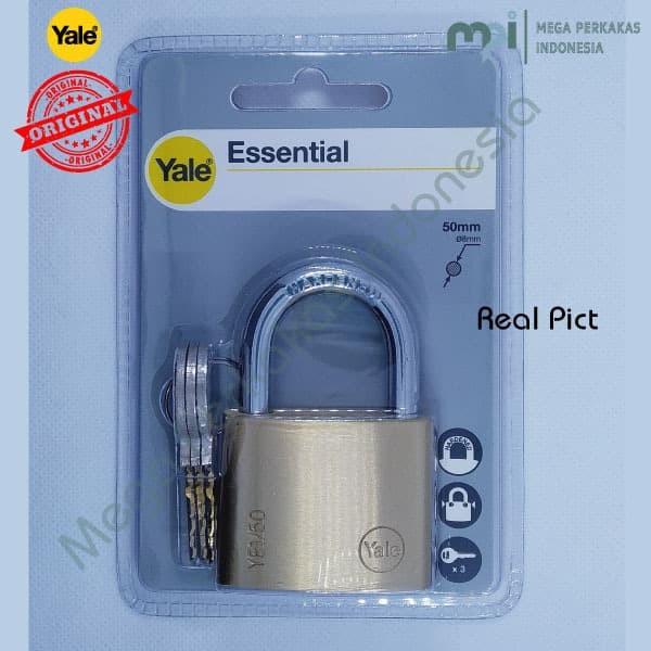 GEMBOK PADLOCK YALE YE1 50 126 Brass Padlock Essential Series