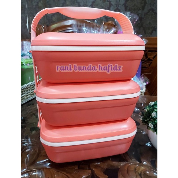 Rantang Jumbo Picnik Set Trio Tupperware Original