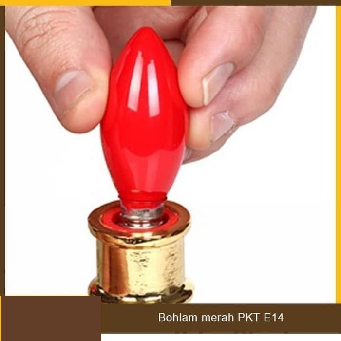 Bohlam Lampu Sembahyang Merah Besar E14