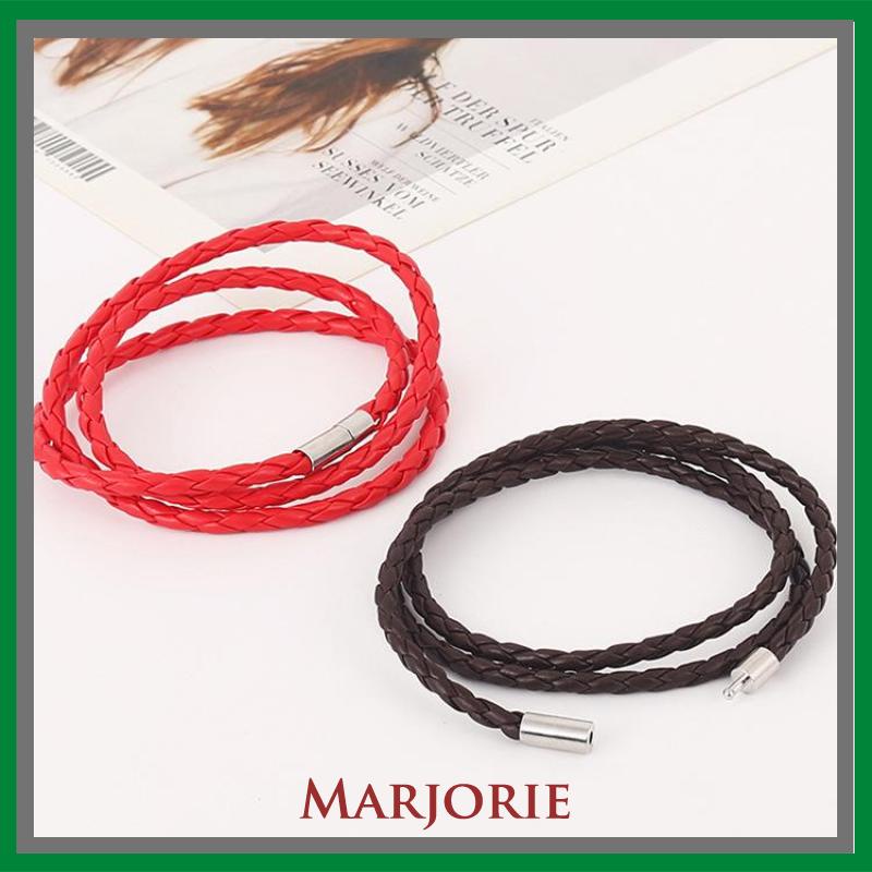 Gelang Korea Multi-layer Jalinan Twist Bracelet Tali Kulit Gelang S-MJD