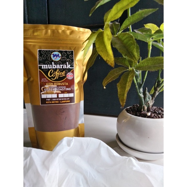

Kopi bubuk Robusta Mubarak Coffee 200gr