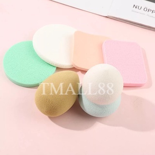 ♥TMALL88♥ Beauty Blender Sponge Bedak Isi 6 Pcs Powder Puff Foundation Makeup Kemasan Plastik Import Tmall88 H88