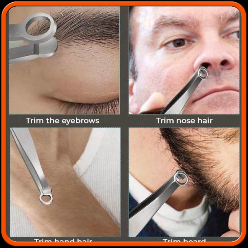Pinset Pencabut Bulu Hidung Nose Hair Tweezer Stainless Steel MU633