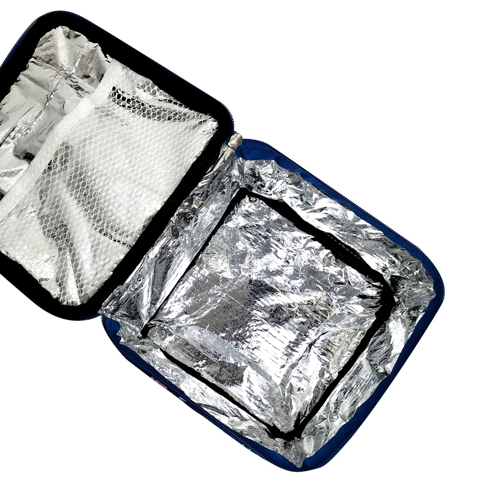 Cooler bag tas pendingin asi anti air lunch bag waterproof Coolerbag motif Tas bekal anak sekolah lunch bag motif tas Insulin inner aluminium foil tas penyimpanan asi dan makanan