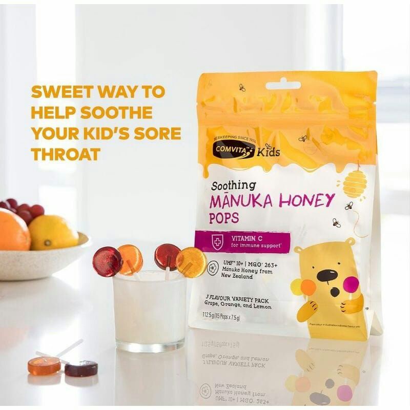 

COMVITA KIDS SOOTHING POPS WITH UMF 10+ MANUKA MONEY ORIGINAL MURAH