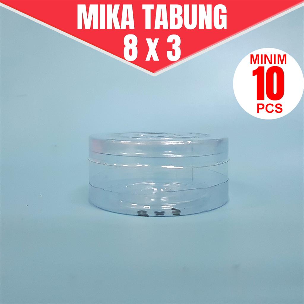 SATUAN Mika Plastik Puding 8X3 / Mika Tabung / Mika Makanan Penutup