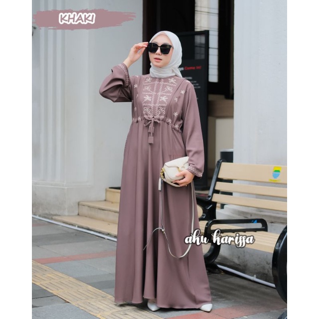 DRESS DEWILA BY AKU KARISSA/ DRESS BORDIR AKU KARISSA/ GAMIS AKU KARISSA