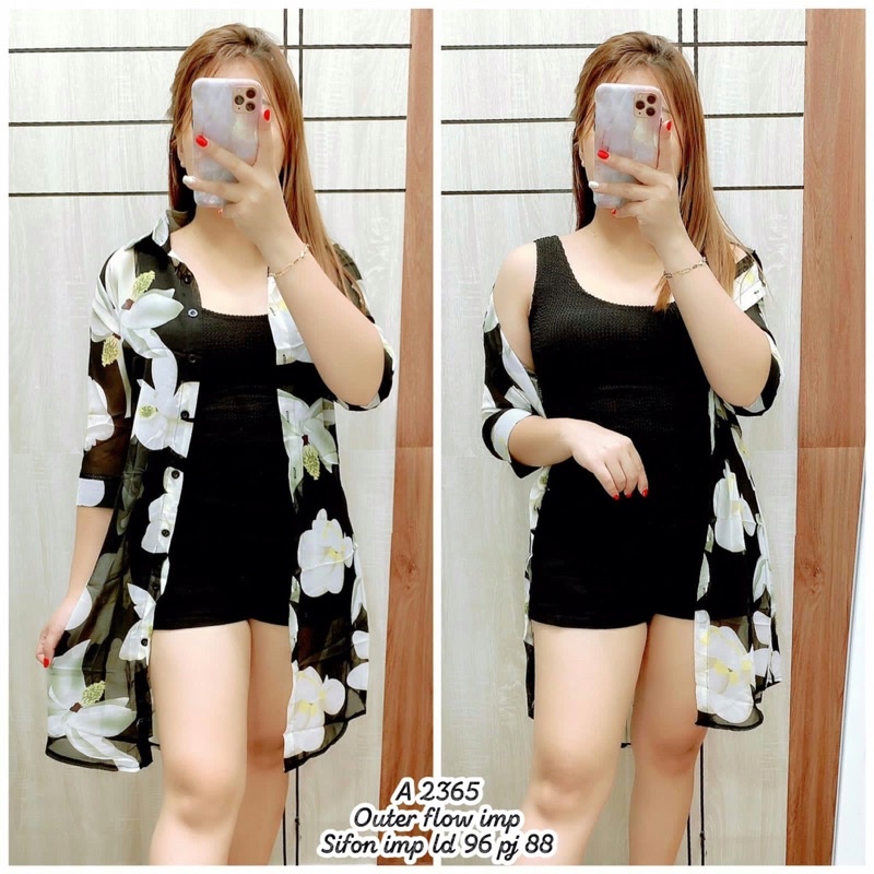 outer sifon motif bunga 2365