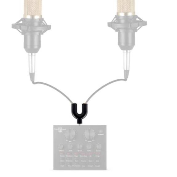 Stok Terbaru SPLITTER  2  MIC + MIC AUDIO ADAPTER DUAL MIKROFON