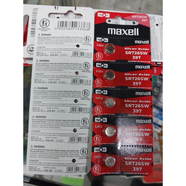 BATERAI JAM MAXELL 726 397 SR726SW ORIGINAL