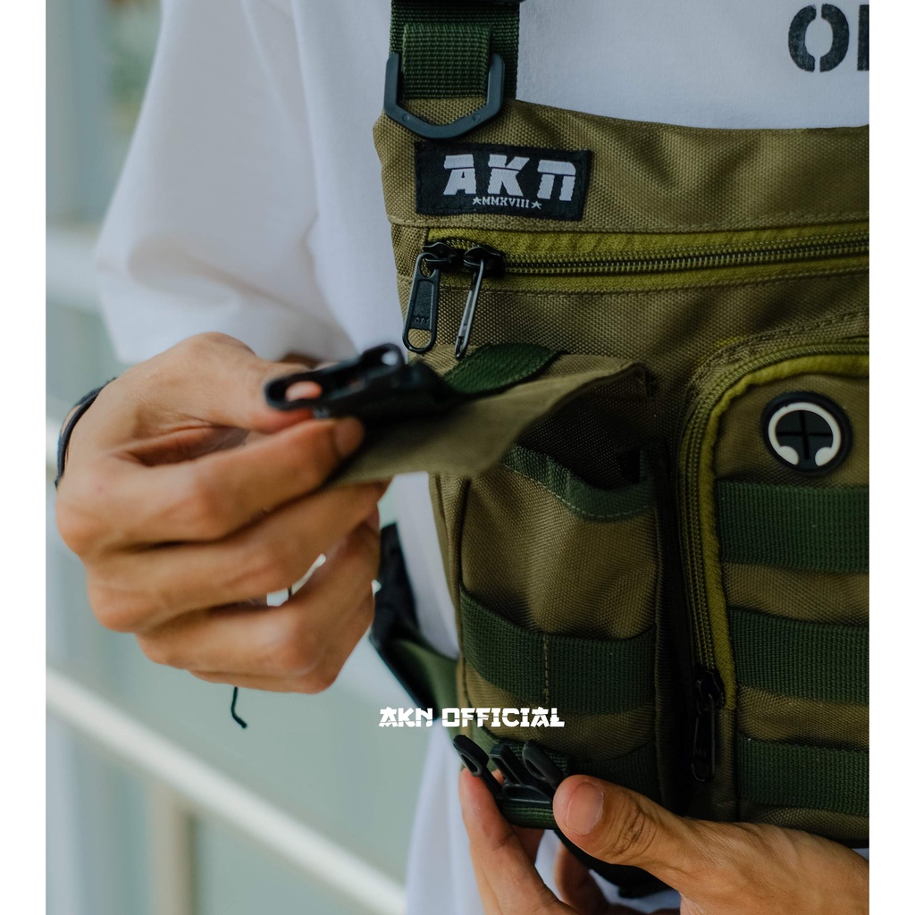 AKN Official - Chestbag Tas Pria Tactical Pelindung Dada Jamut Rig Bag Outdoor