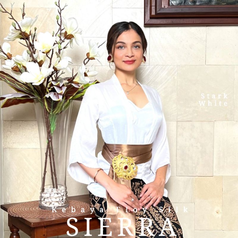 Atasan Kebaya Kutubaru Bali Lengan Lonceng Silk Sierra